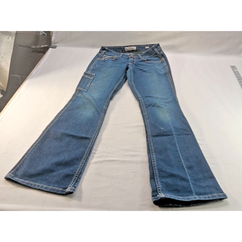 Ariat Rebar Riveter Jeans Womens 27S Blue DuraStretch Workwear Utility Straight